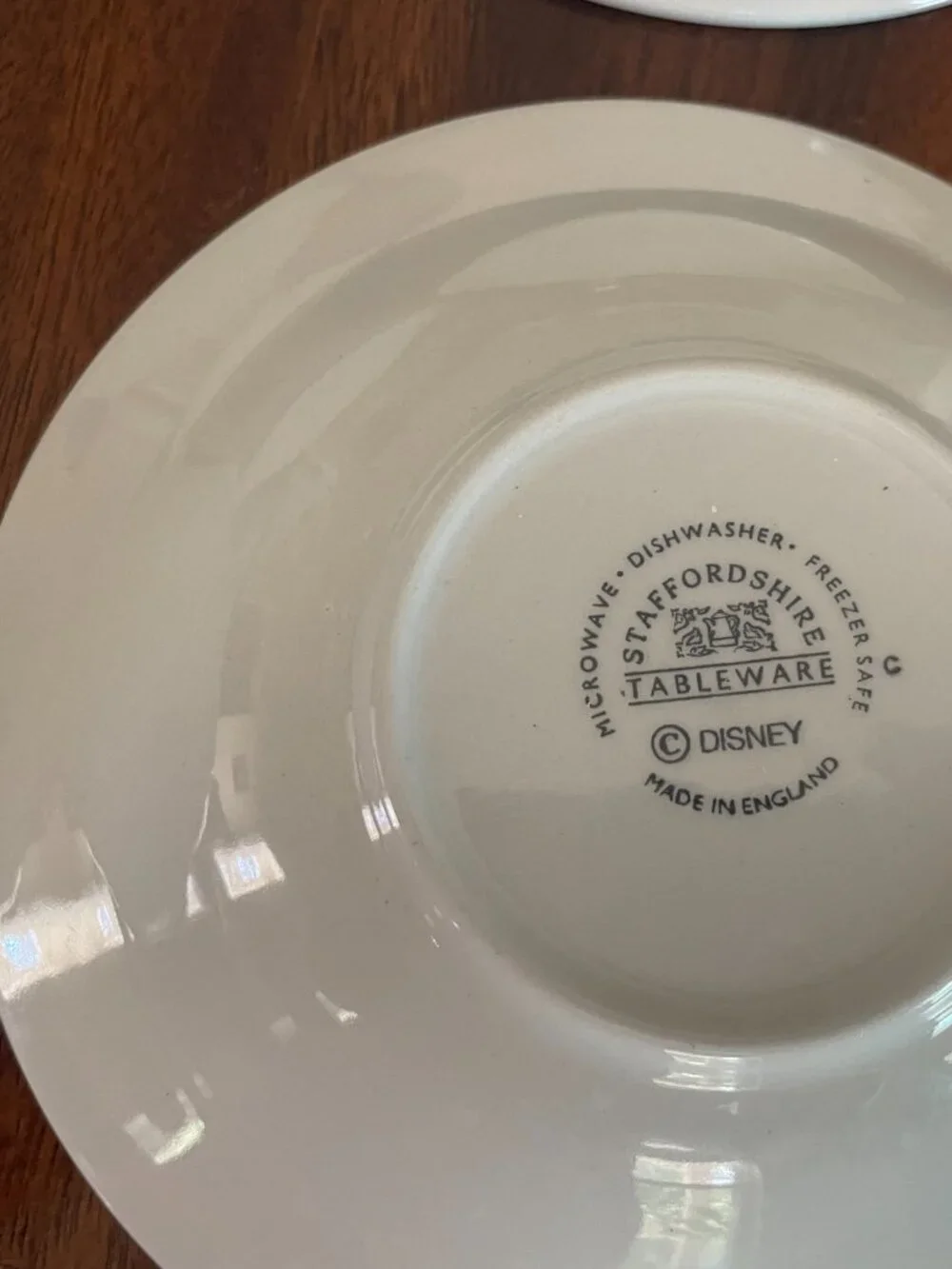 Disney Staffordshire Tableware Mickey Mouse Blue White 7” Cereal Bowl Set of 4